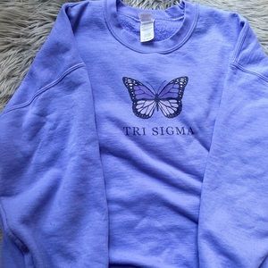 Tri Sigma Butterfly Crewneck